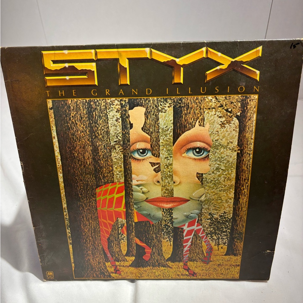 'The Grand Illusion' by Styx Vinyl album- Black & Gold